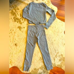 Light blue/ floral Athleta set